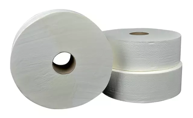 Een Toiletpapier Cleaninq Maxi Jumbo 2laags 380m 6rollen koop je bij Van Hoye Kantoor BV