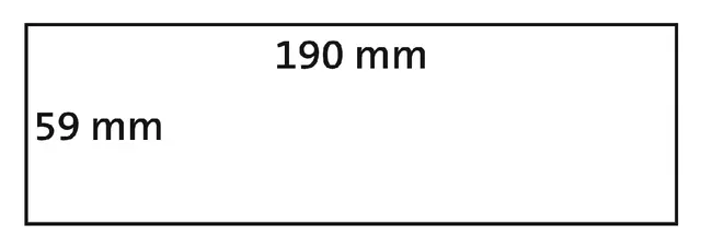 Een Etiket Dymo LabelWriter industrieel 59x190mm 1 rol á 170 stuks wit koop je bij MV Kantoortechniek B.V.