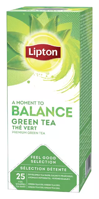 Een Thee Lipton Balance green tea 25x1.5gr koop je bij EconOffice