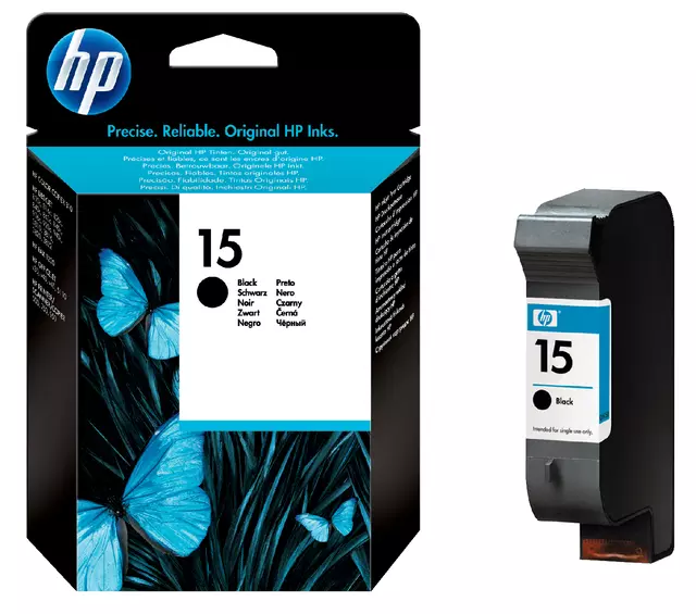 Een Inktcartridge HP C6615DE 15 zwart koop je bij Alles voor uw kantoor