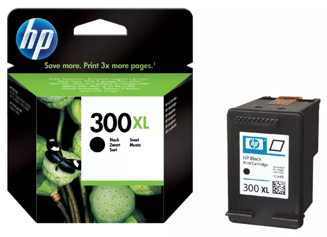 Een Inktcartridge HP CC641EE 300XL zwart koop je bij Klik Office BV