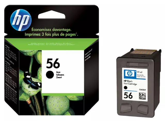 Een Inktcartridge HP C6656AE 56 zwart koop je bij QuickOffice BV