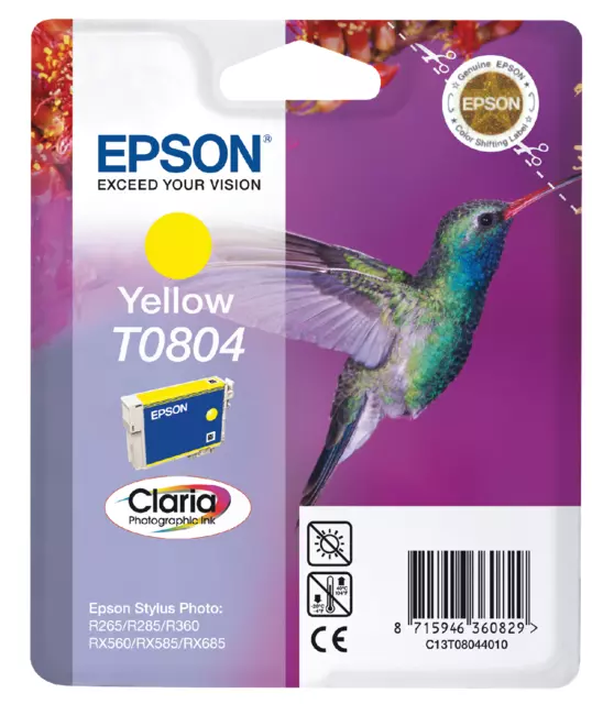 Buy your Inktcartridge Epson T0804 geel at QuickOffice BV