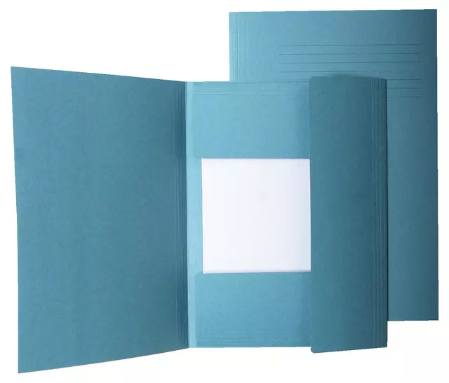 Een Dossiermap Quantore folio 225gr blauw koop je bij Goedkope Kantoorbenodigdheden