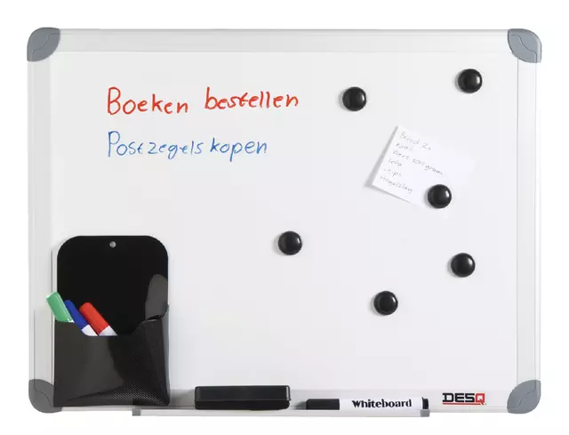 Een Whiteboard Desq 45x60cm in kunststof draagtas koop je bij KantoorProfi België BV
