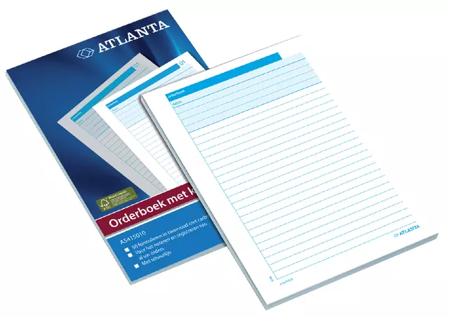 Een Orderboek Atlanta A5 50x2vel koop je bij EconOffice