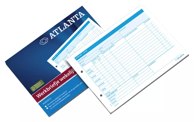 Een Werkbrief Atlanta A5 wekelijks 50vel koop je bij EconOffice
