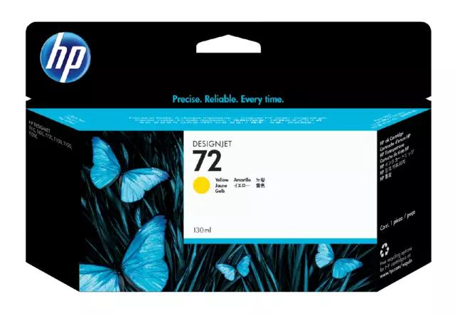 Buy your Inktcartridge HP C9373A 72 geel at QuickOffice BV