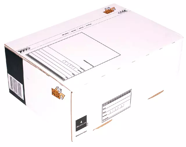 Een Postpakketbox 4 CleverPack 305x215x110mm wit koop je bij Goedkope Kantoorbenodigdheden