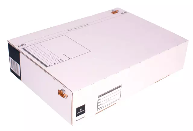 Een Postpakketbox 5 CleverPack 430x300x90mm wit pak à 25 stuks koop je bij KantoorProfi België BV