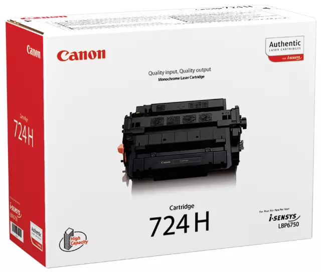 Een Tonercartridge Canon 724H zwart koop je bij Goedkope Kantoorbenodigdheden