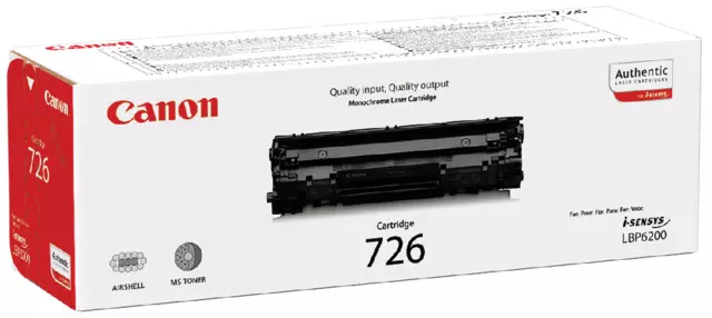 Een Tonercartridge Canon 726 zwart koop je bij KantoorProfi België BV