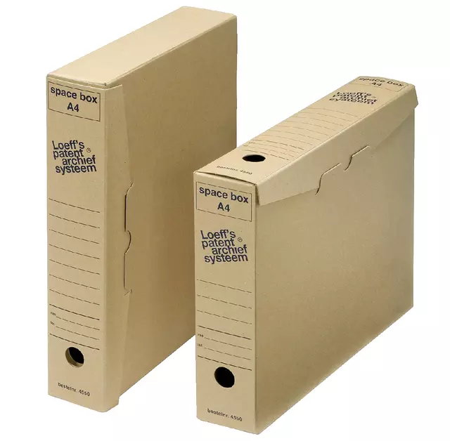 Een Archiefdoos Loeff's Space Box 4550 A4 320x240x60mm koop je bij Unimark Office B.V.