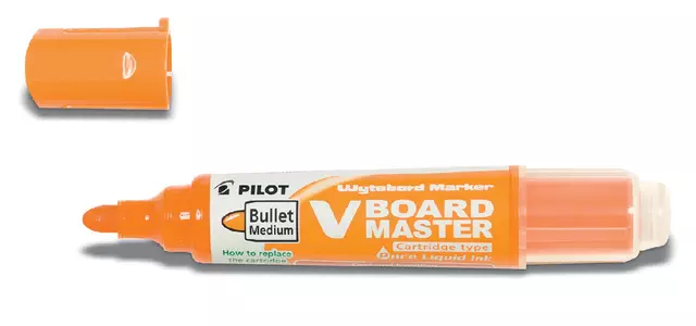 Een Viltstift PILOT Begreen whiteboard rond medium oranje koop je bij Van Hoye Kantoor BV