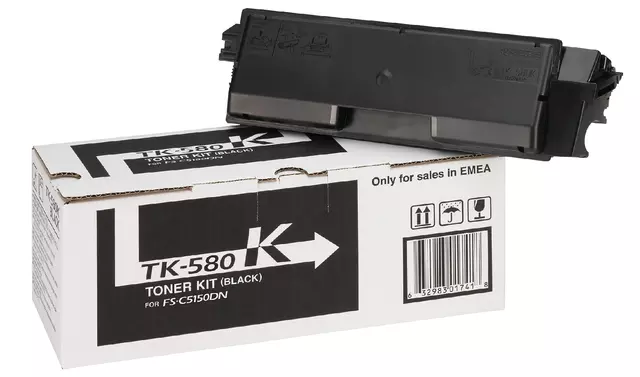 Een Toner Kyocera TK-580K zwart koop je bij Totaal Kantoor Goeree