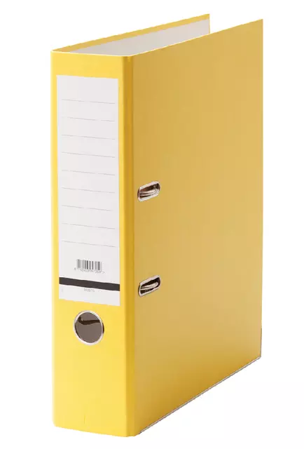 Een Ordner Qbasic A4 80mm karton geel koop je bij KantoorProfi België BV
