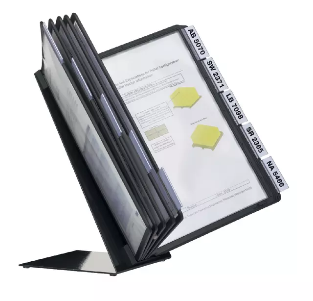 Een Bureaustandaard Durable Vario met 10-tassen A4 zwart koop je bij KantoorProfi België BV