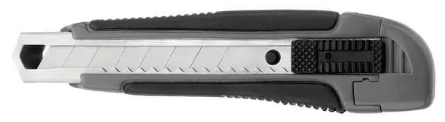 Een Snijmes Westcott professional 18mm met schuifsluiting grijs/zwart koop je bij Totaal Kantoor Goeree