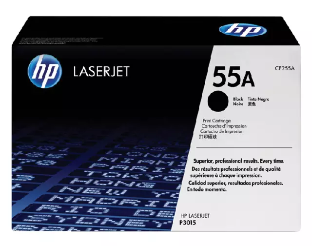 Een Cartouche toner HP CE255A 55A noir koop je bij Van Hoye Kantoor BV