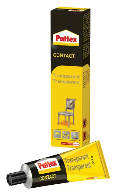 Een Contactlijm Pattex transparant tube 50gram op blister koop je bij EconOffice