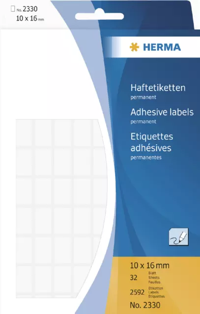 Een Etiquette HERMA 2330 10x16mm blanc 2592 pièces koop je bij QuickOffice BV