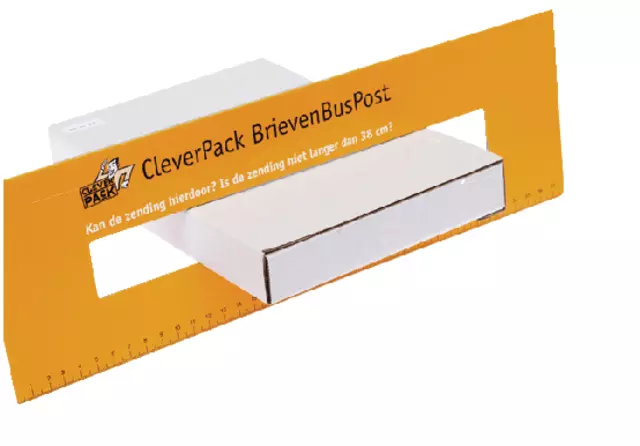 Een Brievenbusbox CleverPack A4 350x230x26mm karton wit pak à 5 stuks koop je bij KantoorProfi België BV