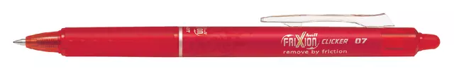 Een Rollerpen PILOT friXion clicker medium rood koop je bij Van Hoye Kantoor BV