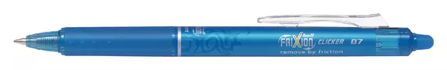 Een Rollerpen PILOT friXion clicker medium lichtblauw koop je bij EconOffice