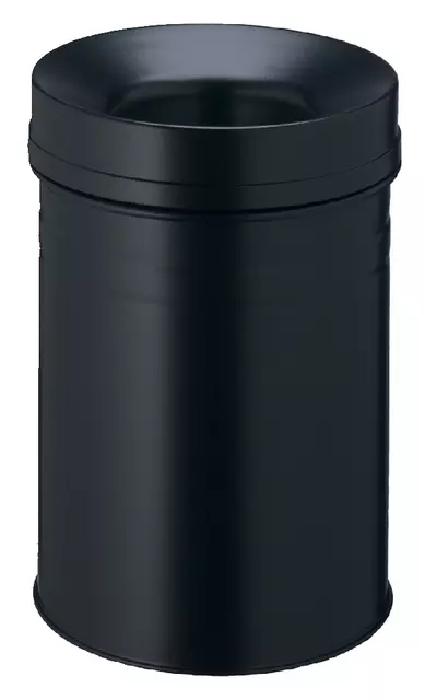 Een Papierbak met vlamdover Durable 3325-01 15liter zwart koop je bij KantoorProfi België BV