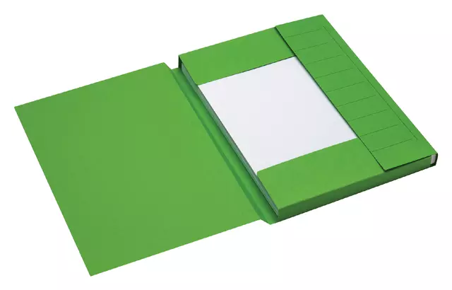 Een Dossiermap Secolor A4 3 kleppen 225gr groen koop je bij KantoorProfi België BV