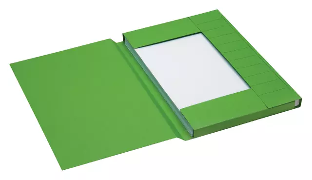 Een Dossiermap Secolor folio 3 kleppen 225gr groen koop je bij Totaal Kantoor Goeree