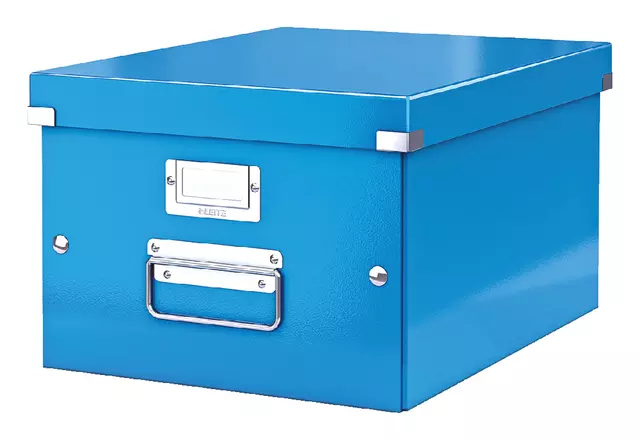 Een Opbergbox Leitz WOW Click & Store 281x200x370mm blauw koop je bij KantoorProfi België BV