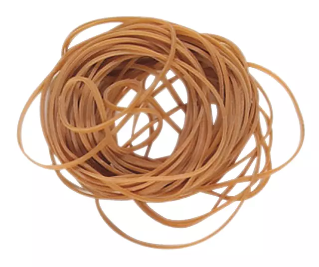 Een Elastiek Standard Rubber Bands 16 60x1.5mm 1kg 4440 stuks bruin koop je bij EconOffice