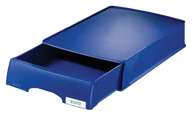 Een Brievenbak Leitz Plus met lade A4 maxi blauw koop je bij KantoorProfi België BV