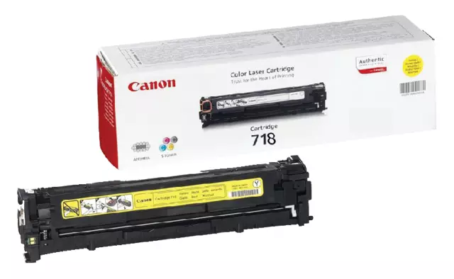 Een Tonercartridge Canon 718 geel koop je bij Omnia 4 Office