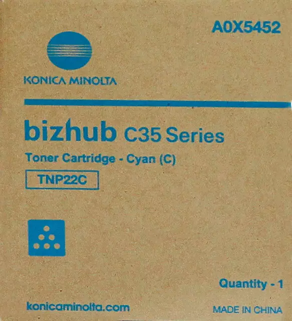 Een Tonercartridge Minolta Bizhub C35 blauw koop je bij MV Kantoortechniek B.V.