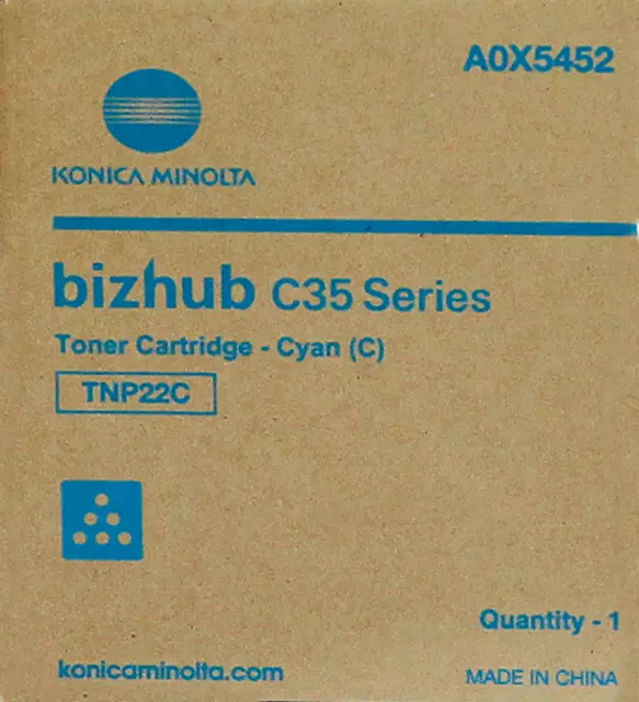 Een Tonercartridge Minolta Bizhub C35 blauw koop je bij NiceSupplies.nl