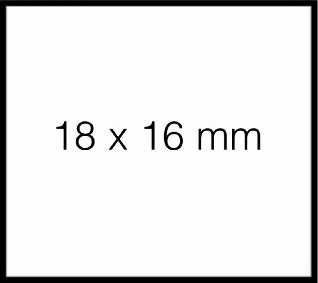 Een Prijsetiket 18x16mm Sato Duo 16 permanent wit koop je bij MV Kantoortechniek B.V.