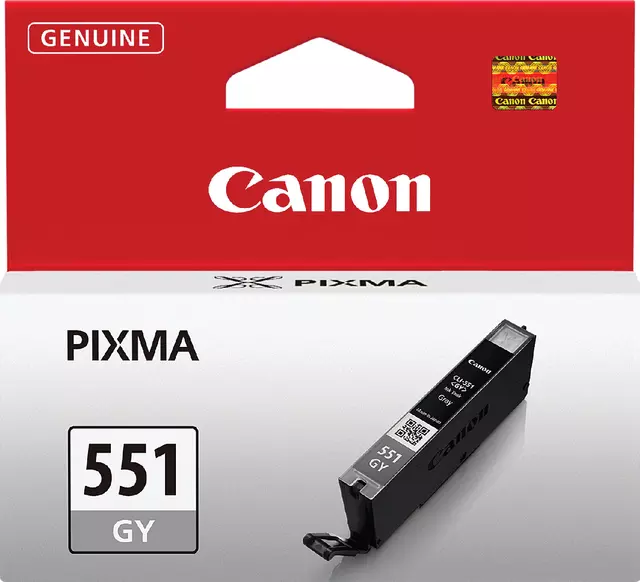 Een Inktcartridge Canon CLI-551grijs koop je bij Van Leeuwen Boeken- en kantoorartikelen