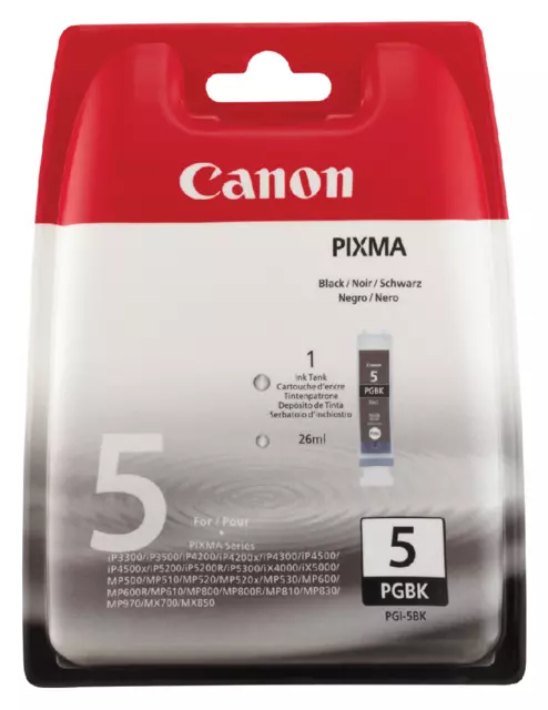 Een Inktcartridge Canon PGI-5 zwart koop je bij Omnia 4 Office