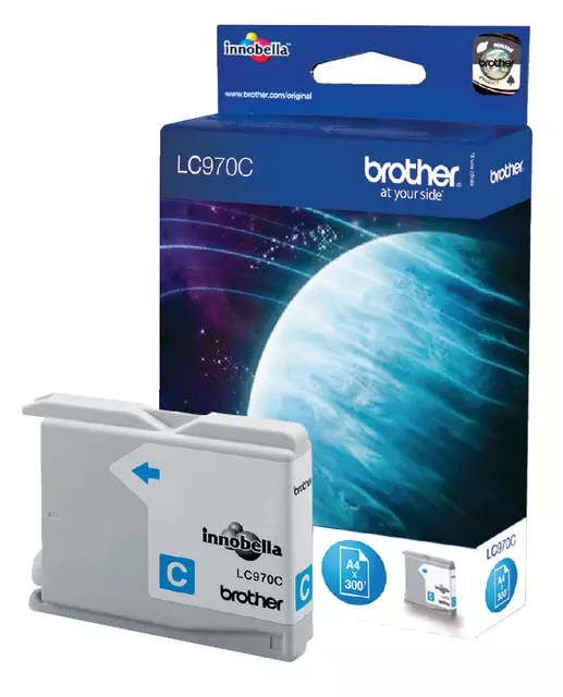 Een Inktcartridge Brother LC-970C blauw koop je bij EconOffice
