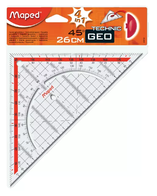 Een Geodriehoek Maped Geometric 26cm koop je bij L&N Partners voor Partners B.V.