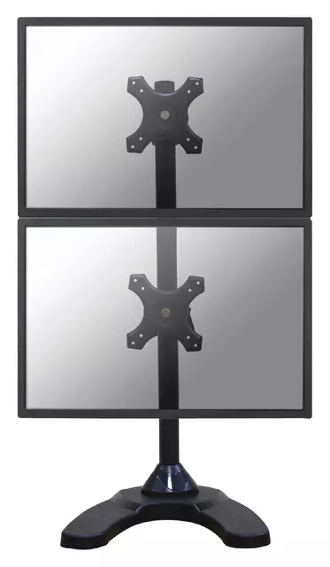 Een Monitorarm Neomounts D700DDV 2x10-27" verticaal op voet zwart koop je bij EconOffice