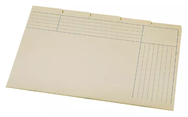 Een Sorteermap Atlanta folio 5 vakken 180gr geel koop je bij MV Kantoortechniek B.V.