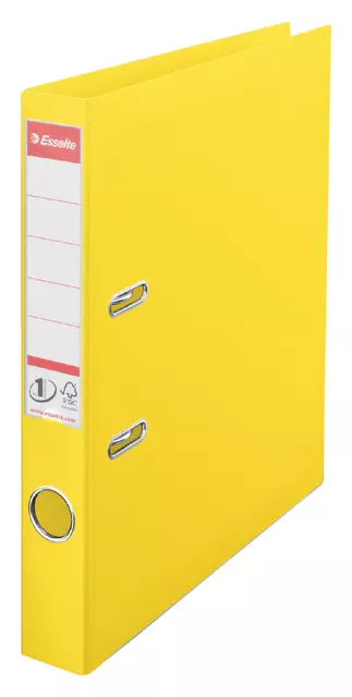Een Ordner Esselte Vivida No.1 50mm PP A4 geel koop je bij Van Hoye Kantoor BV