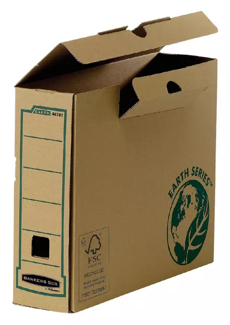 Een Archiefdoos Bankers Box Earth A4 80mm koop je bij Van Leeuwen Boeken- en kantoorartikelen