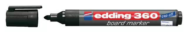 Een Viltstift edding 360 whiteboard rond 1.5-3mm zwart koop je bij KantoorProfi België BV