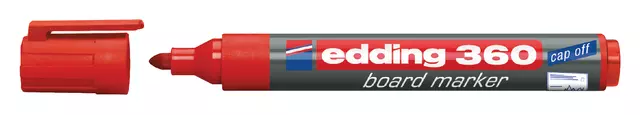 Een Viltstift edding 360 whiteboard rond 1.5-3mm rood koop je bij MV Kantoortechniek B.V.