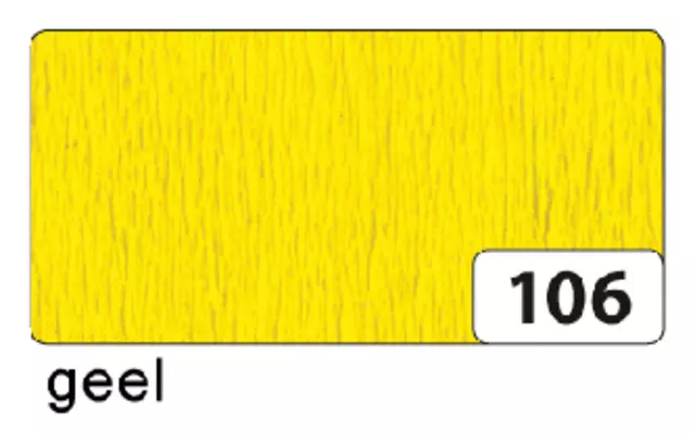 Een Crêpepapier Folia 250x50cm nr106 geel koop je bij KantoorProfi België BV