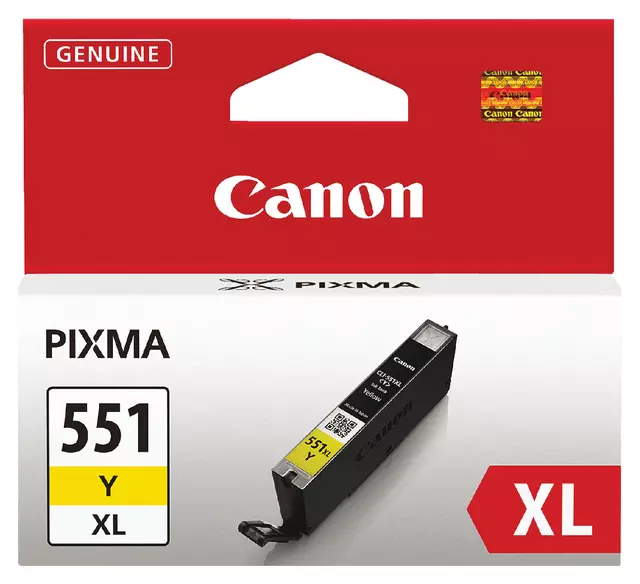 Een Inktcartridge Canon CLI-551XL geel koop je bij Van Hoye Kantoor BV
